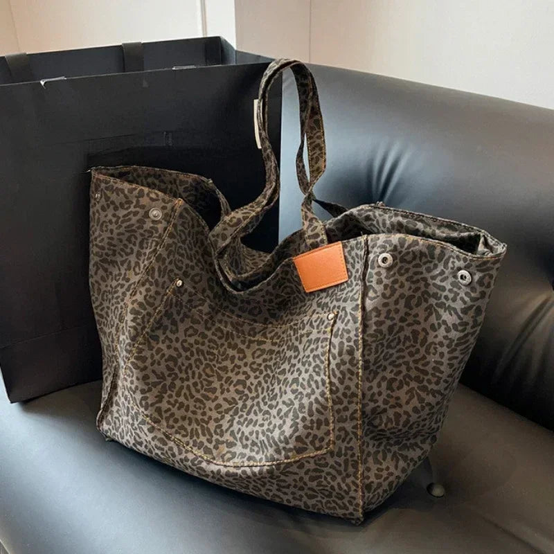 Oversized Timeless Leopard Tote Bag