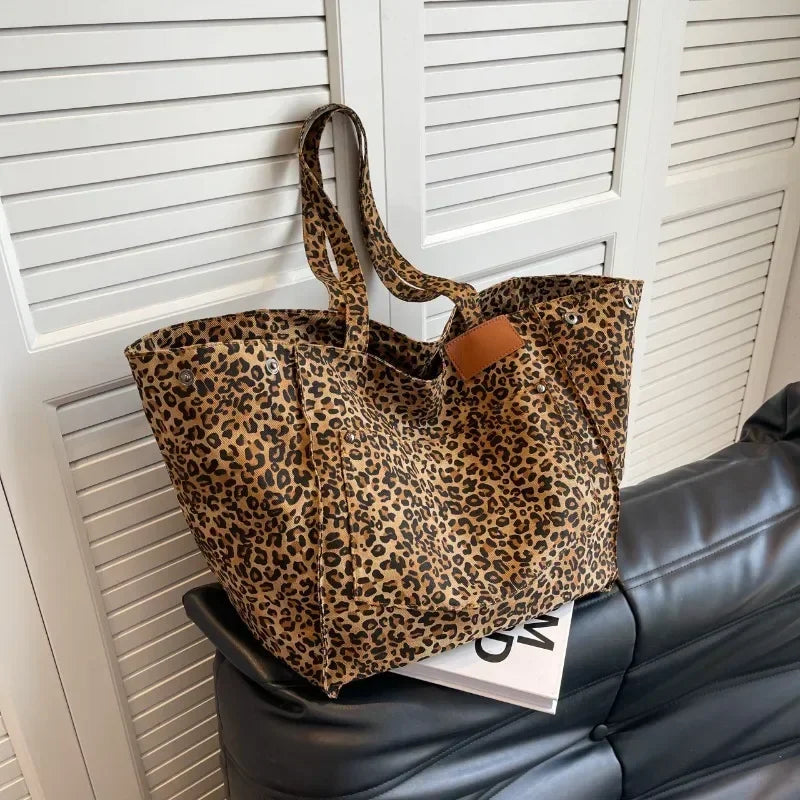 Oversized Timeless Leopard Tote Bag