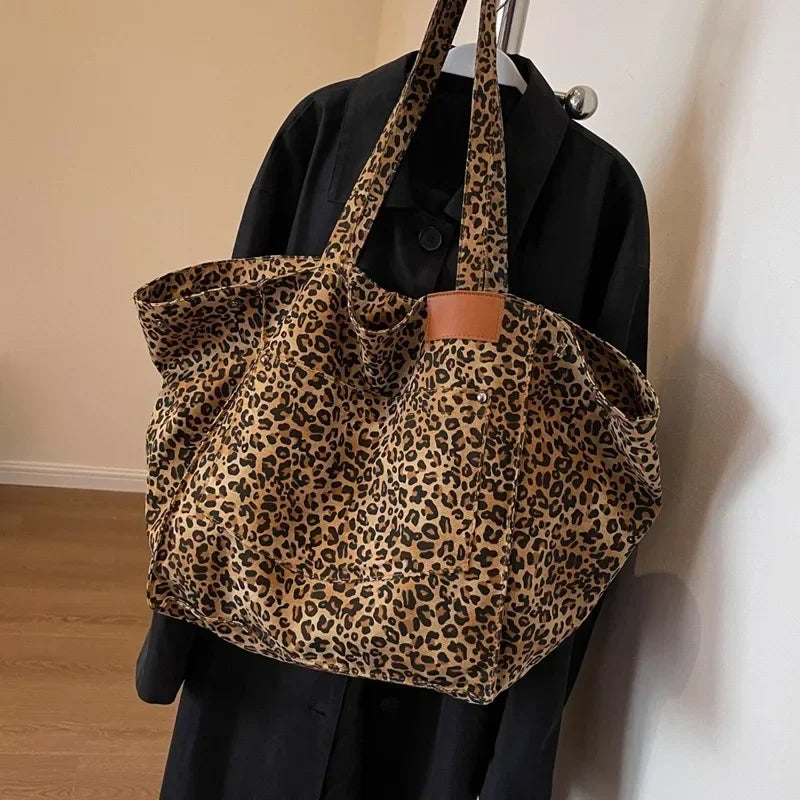 Oversized Timeless Leopard Tote Bag