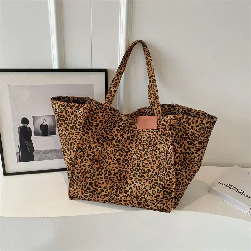 Oversized Timeless Leopard Tote Bag