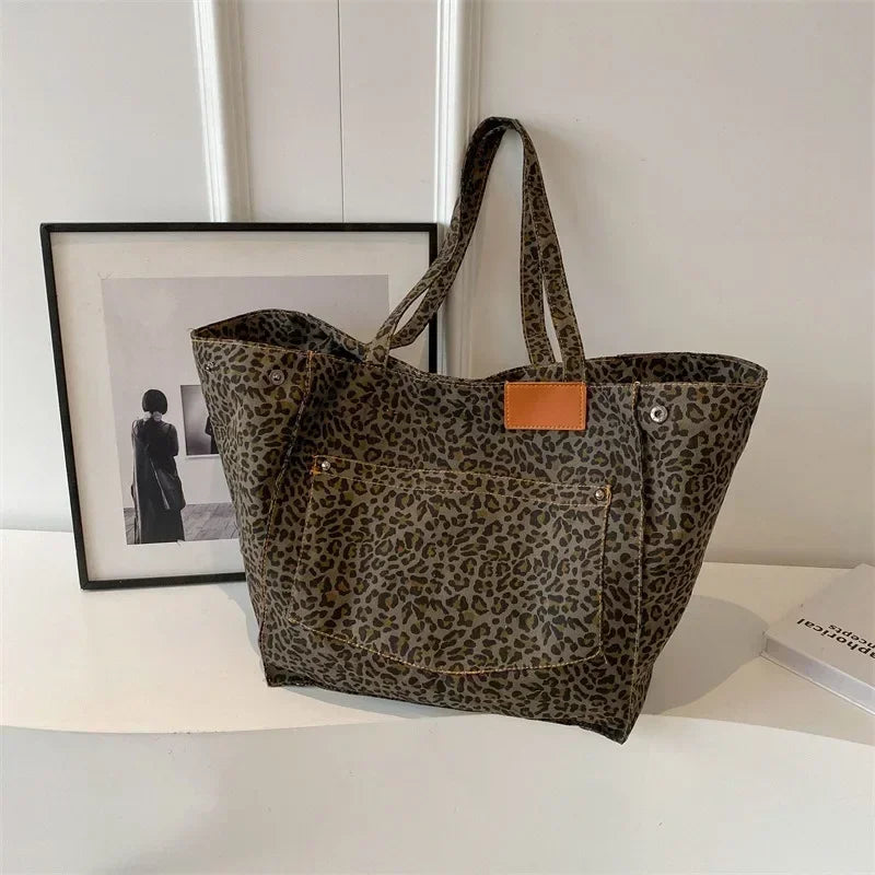 Oversized Timeless Leopard Tote Bag